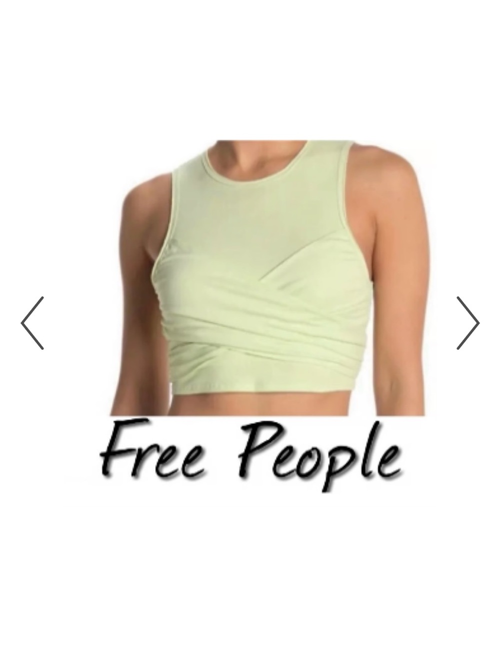 FP Movement Crossover Tank in the color Limeaid